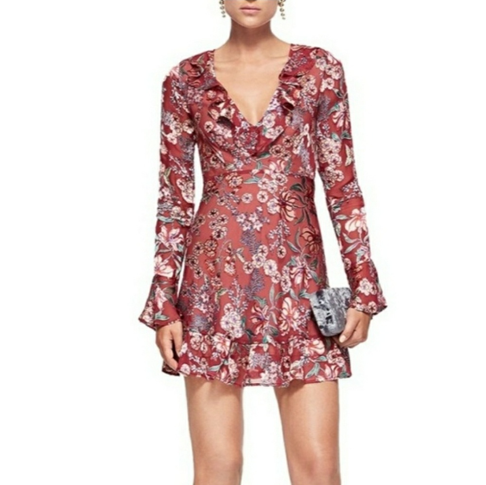 《For Love & Lemons》NWT Gracie Berry Floral Dress